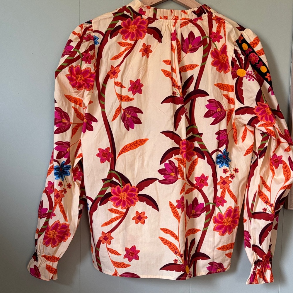 NWT Maude Vivante Botanical Vines Ashley Top - Picture 8 of 9